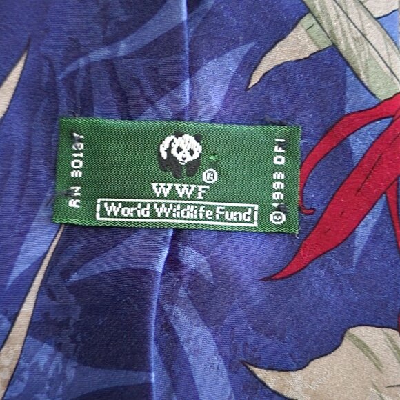 Three Silk Ties Collection Nature Conservancy World WildLife Fund Tropical Tango - Picture 12 of 13
